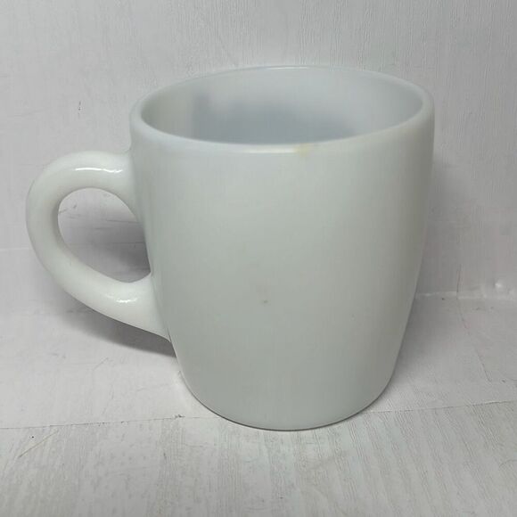 Vintage Coffee Mug Milk Glass CASS SCENIC RAILROAD Cass WV USA. VA Shay Engine - Picture 2 of 4